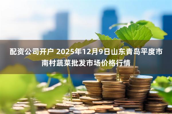 配资公司开户 2025年12月9日山东青岛平度市南村蔬菜批发市场价格行情